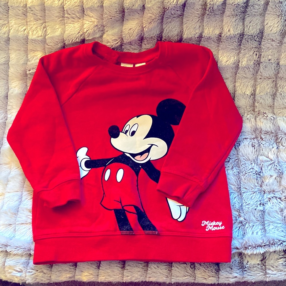 Disney H&M Mickey Mouse Sweatshirt 3-4Y